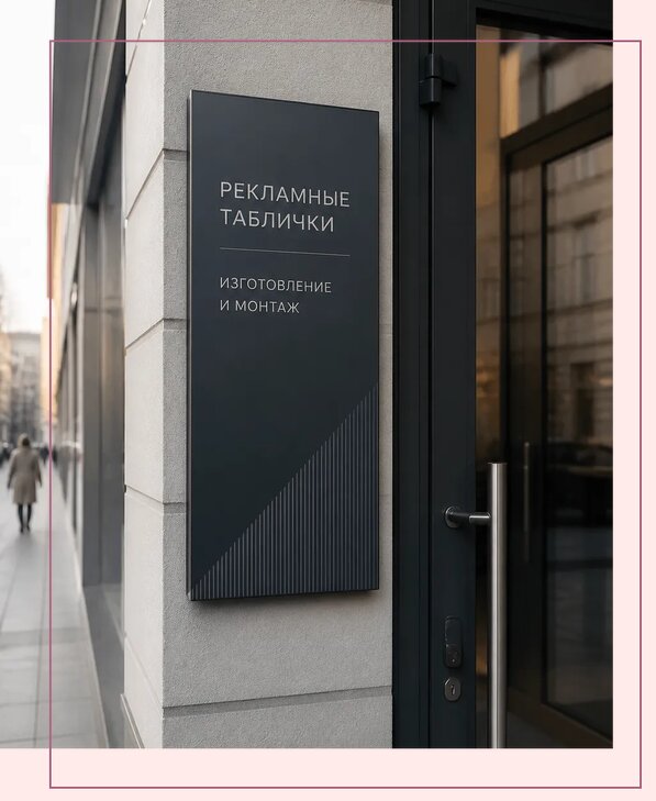 Рекламные таблички в Череповце по цене от 4599 р. | Аванза-Чрп
