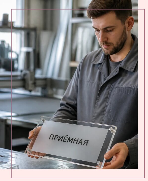Таблички из оргстекла на заказ в Череповце от 3986 р. | Аванза-Чрп
