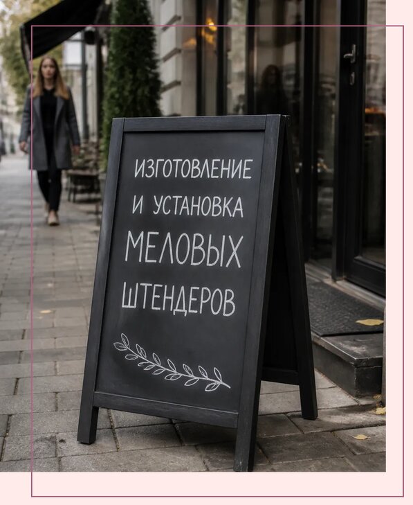 Меловые штендеры в Череповце по цене от 6644 р. | Аванза-Чрп